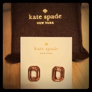 Kate Spade Earrings Rose Gold.